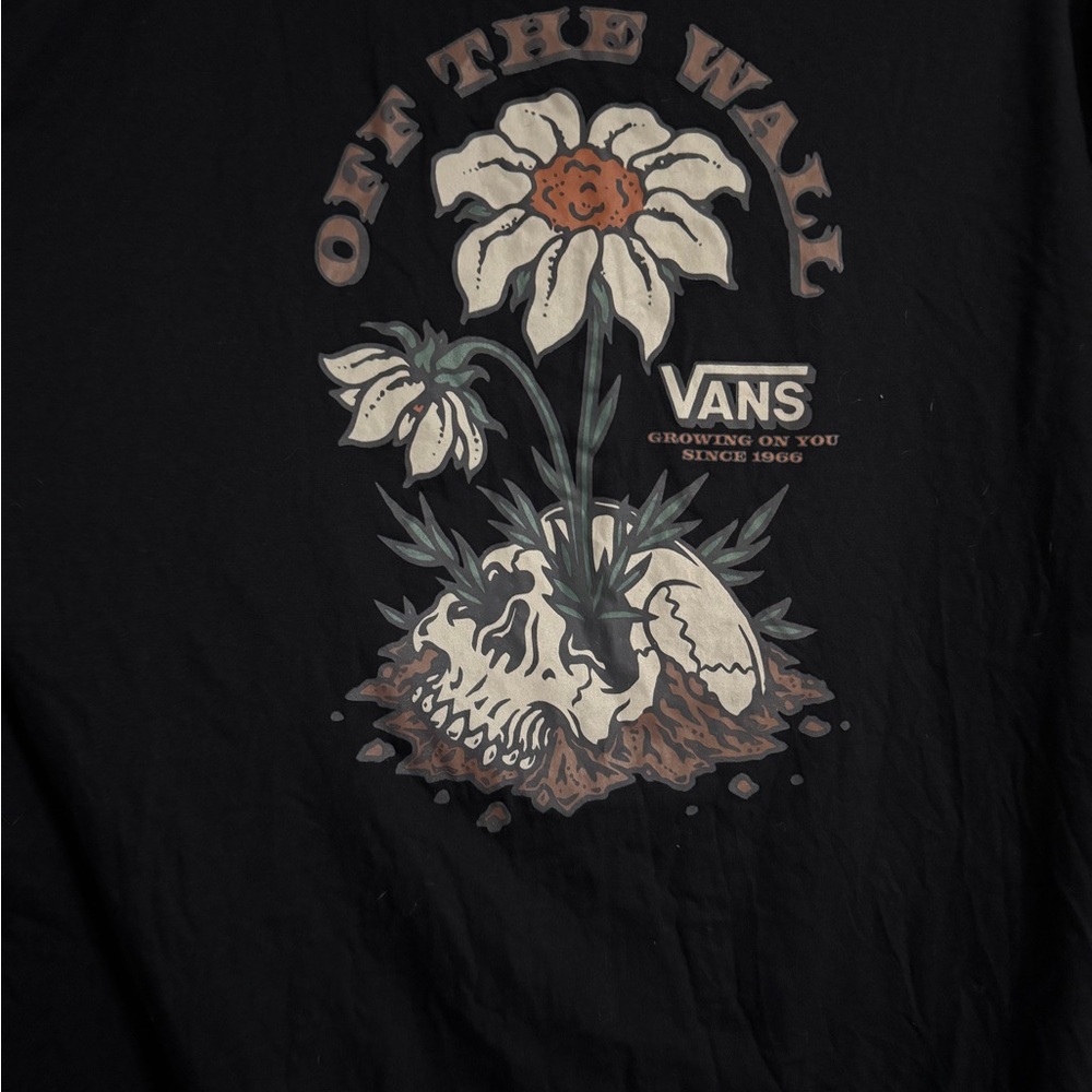 Official Vans Black Skull T-Shirt XXL - Picture 3 of 3